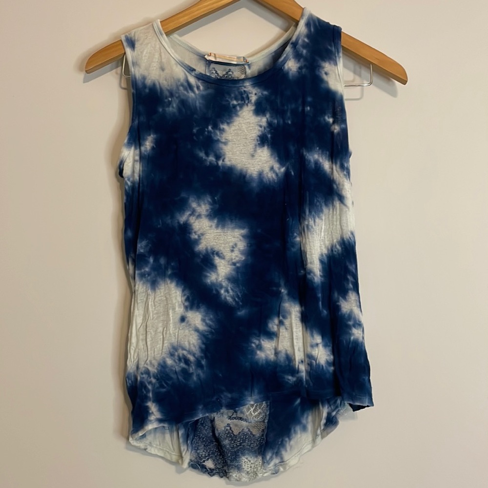 Vintage Havana Girls tie dye lace back detail tank